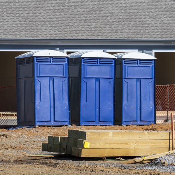 is there a specific order in which to place multiple portable toilets in Hawesville